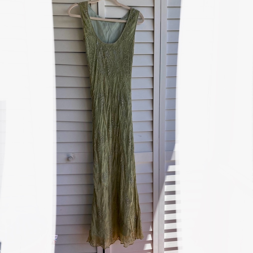 Papell Boutique evening dress/specifically a beaded /1920s-style flapper/Gatsby - Picture 7 of 16